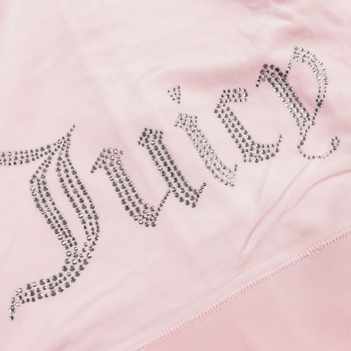 OG Bling Velour Full Zip Womens Hoodie (Light Pink)