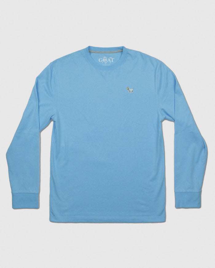 Front of carolina blue OG Embroidered LST#color_carolina-blue