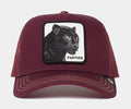 Panther Trucker Hat Mens Hat (Dark Red)