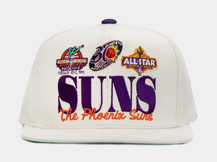 Phoenix Suns Retro Snapback Mens Hat (Beige)