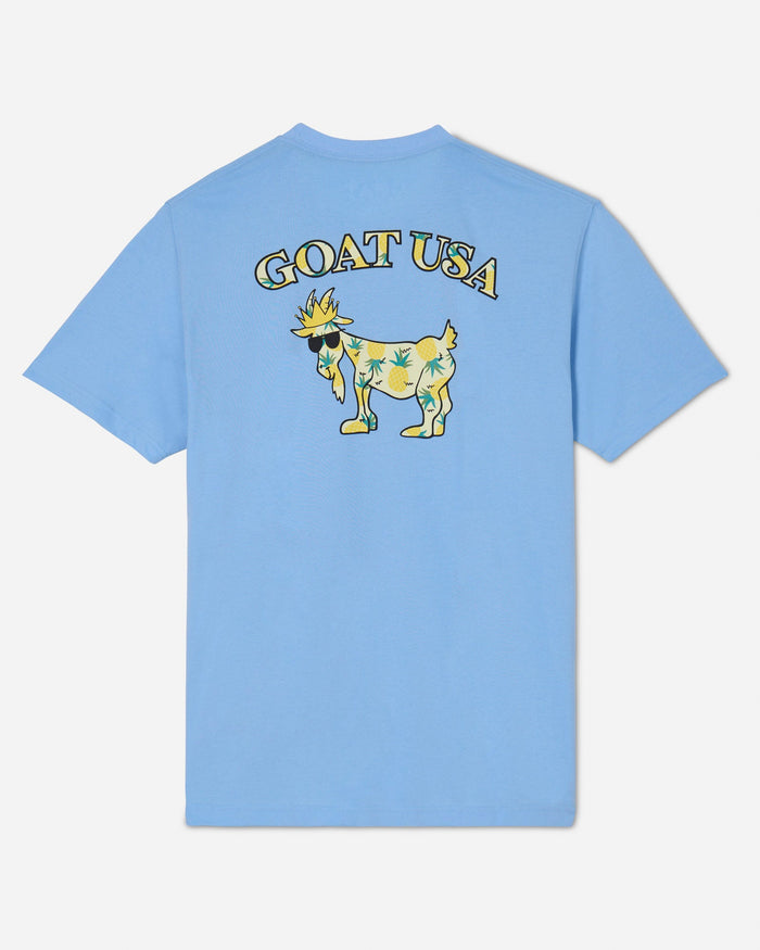 Back of carolina blue Pineapple T-Shirt#color_carolina-blue