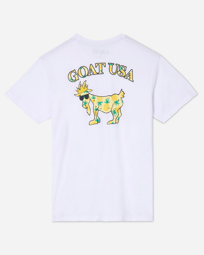 Back of white Pineapple T-Shirt#color_white