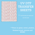 Pink Books UV DTF SHEET