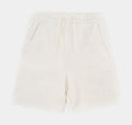 Printed Knit Mens Shorts (Beige/White)