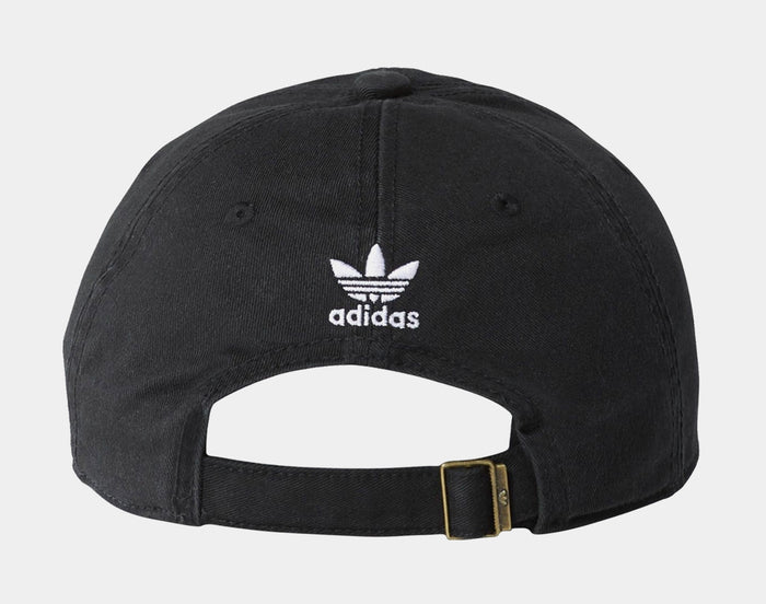 Relaxed Strap-Back Mens Hat (Black)