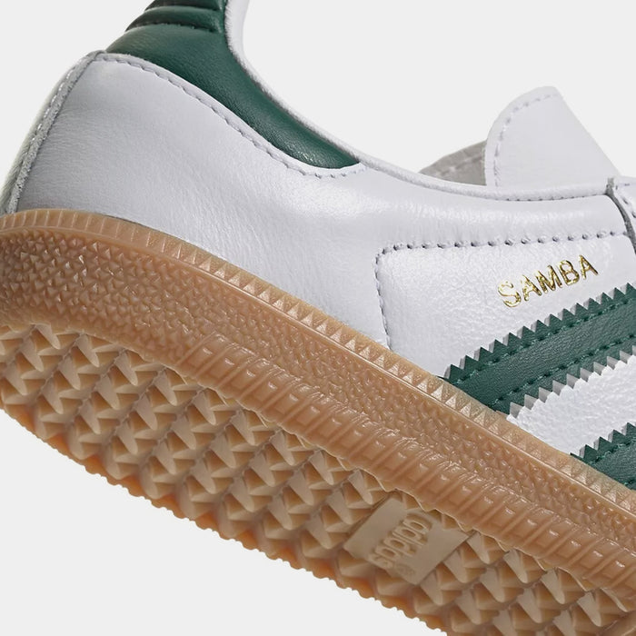 Samba OG Preschool Lifestyle Shoes (Cloud White/Collegiate Green/Gum)