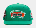 San Antonio Spurs Desert Green Snapback Mens Hat (Green)
