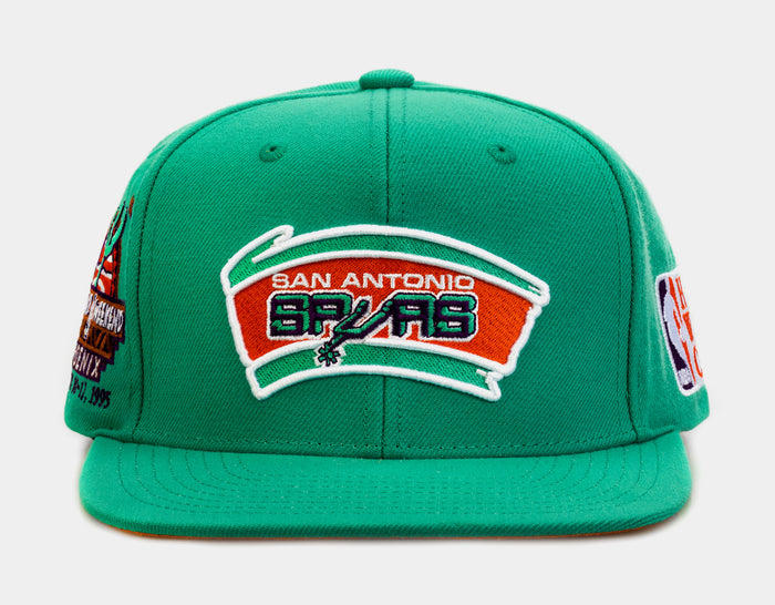 San Antonio Spurs Desert Green Snapback Mens Hat (Green)