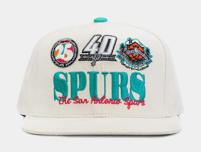 San Antonio Spurs Retro Snapback Mens Hat (Beige)