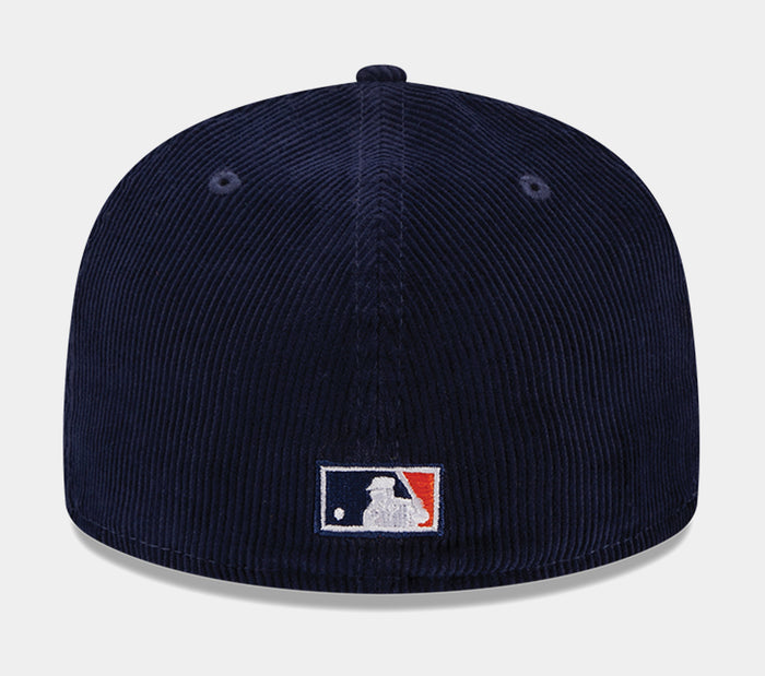 San Diego Padres Throwback Corduroy 59FIFTY Mens Hat (Navy)