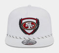 San Francisco 49ers Golfer 9FIFTY Mens Snapback Hat (White)