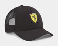 Scuderia Ferrari Race Trucker Mens Hat (Black)