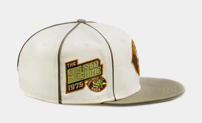 Shoe Palace Exclusive Green Chrome Cincinnati Reds 59Fifty Mens Fitted Hat (Green/Beige)