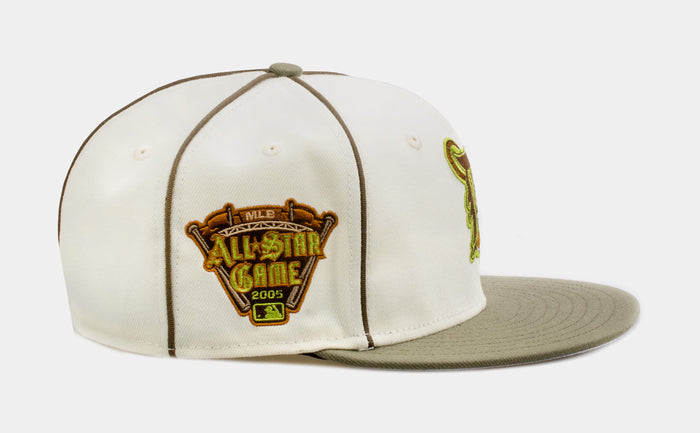 Shoe Palace Exclusive Green Chrome Detroit Tigers 59Fifty Mens Fitted Hat (Green/Beige)