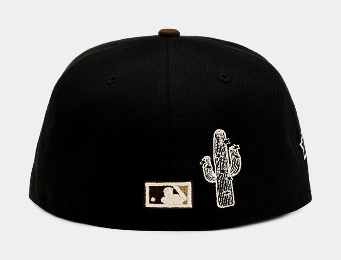 Shoe Palace Exclusive Houston Astros 59Fifty Mens Fitted Hat (Black/Brown)