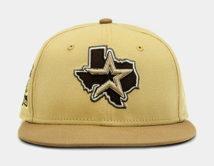 Shoe Palace Exclusive Houston Astros 59Fifty Mens Fitted Hat (Gold/Pine)