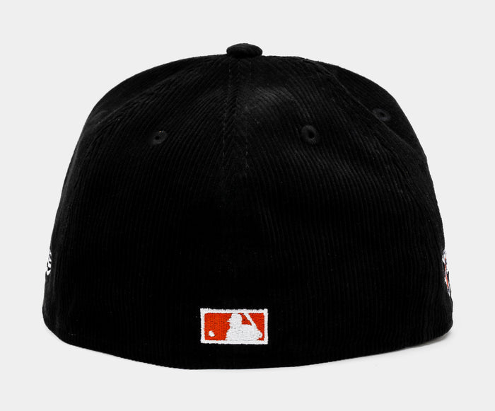 Shoe Palace Exclusive Houston Astros Everyday Cord 59Fifty Fitted Mens Hat (Black/Orange)