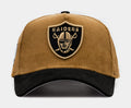 Shoe Palace Exclusive Las Vegas Raiders Corduroy 9Forty Snapback Mens Hat (Brown/Black)