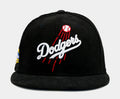 Shoe Palace Exclusive Los Angeles Dodgers Everyday Corduroy 59Fifty Fitted Mens Hat (Black/Blue)