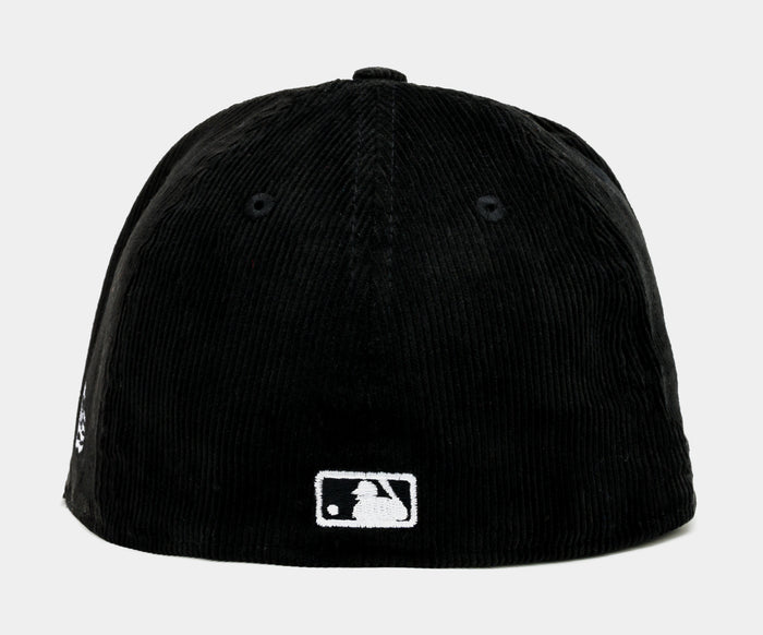 Shoe Palace Exclusive Los Angeles Dodgers Everyday Corduroy 59Fifty Fitted Mens Hat (Black/Blue)