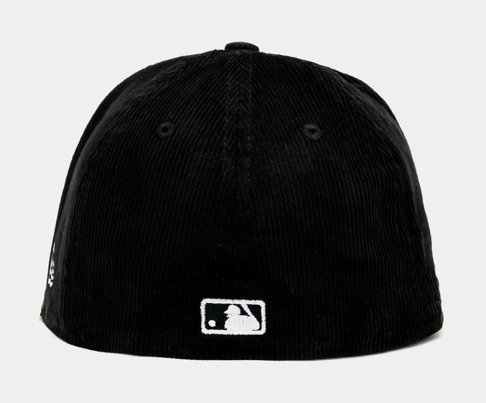 Shoe Palace Exclusive Los Angeles Dodgers Everyday Corduroy 59Fifty Fitted Mens Hat (Black/Blue)