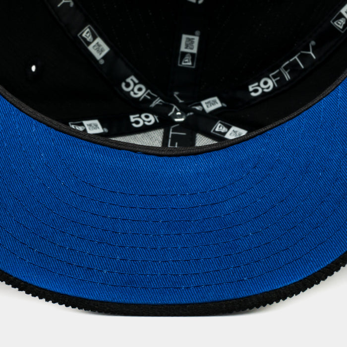 Shoe Palace Exclusive Los Angeles Dodgers Everyday Corduroy 59Fifty Fitted Mens Hat (Black/Blue)