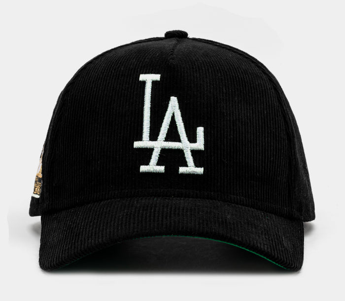 Shoe Palace Exclusive Los Angeles Dodgers Everyday Corduroy 9Forty Snapback Mens Hat (Black/White)
