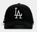 Shoe Palace Exclusive Los Angeles Dodgers Everyday Corduroy 9Forty Snapback Mens Hat (Black/White)