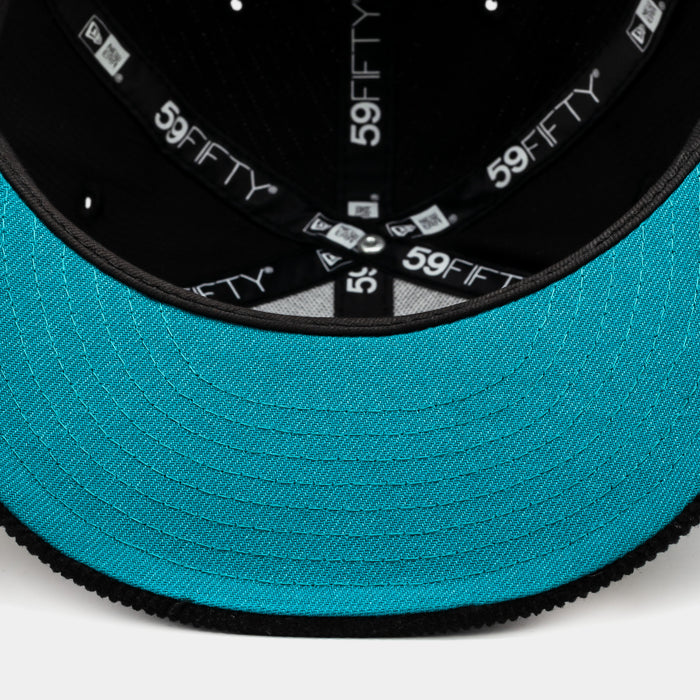 Shoe Palace Exclusive Miami Dolphins Everyday Corduroy 59Fifty Fitted Mens Hat (Black/Teal)