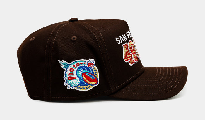 Shoe Palace Exclusive San Francisco 49ers 9Forty Snapback Mens Hat (Brown)