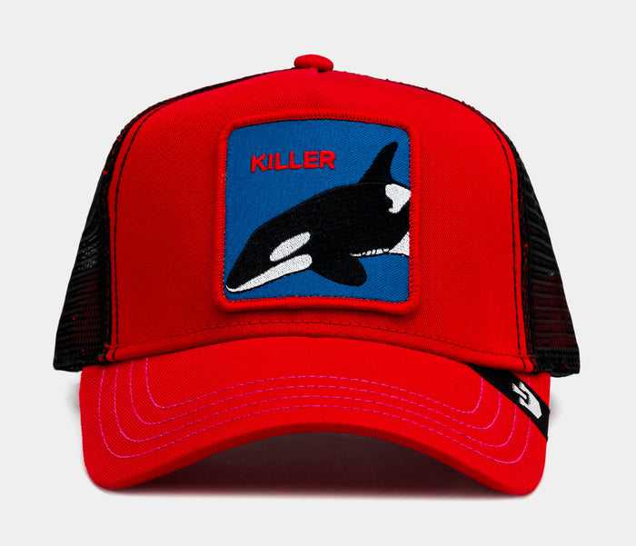 Shoe Palace Exclusive Whale Palace Trucker Mens Hat (Red/Black)
