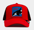 Shoe Palace Exclusive Whale Palace Trucker Mens Hat (Red/Black)