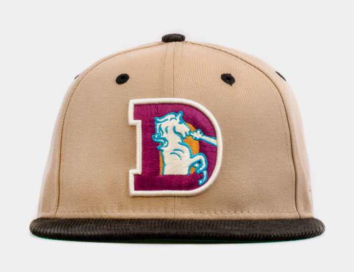 SP Exclusive Desert Sky Denver Broncos 59Fifty Mens Fitted Hat (Beige/Black)