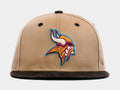SP Exclusive Desert Sky Minnesota Vikings 59Fifty Mens Fitted Hat (Beige/Black)