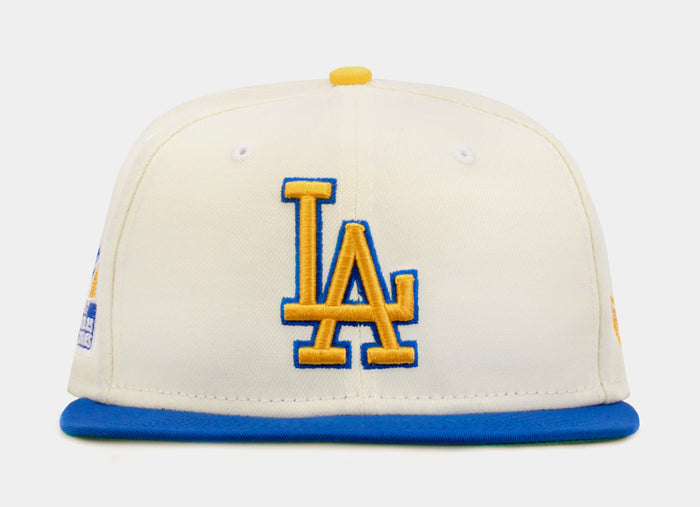 SP Exclusive Homage To LA Los Angeles Dodgers 59Fifty Mens Fitted Hat (White/Blue)