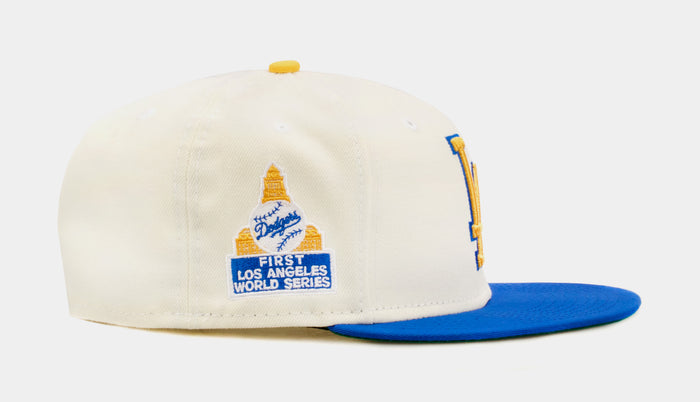 SP Exclusive Homage To LA Los Angeles Dodgers 59Fifty Mens Fitted Hat (White/Blue)
