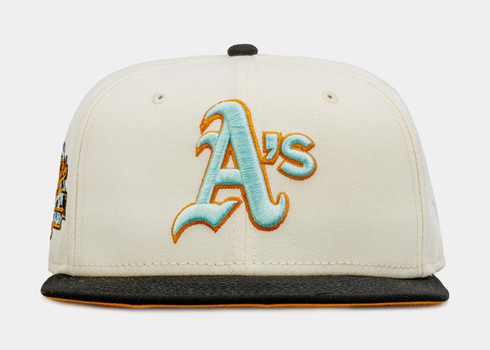 SP Exclusive Reverse Dreams Oakland A's 59Fifty Mens Fitted Hat (Beige/Black)