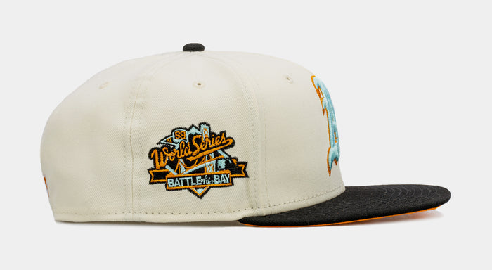 SP Exclusive Reverse Dreams Oakland A's 59Fifty Mens Fitted Hat (Beige/Black)