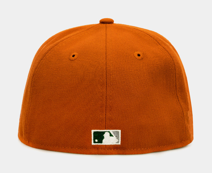 SP Exclusive Rust Oakland A's 59Fifty Mens Fitted Hat (Orange)