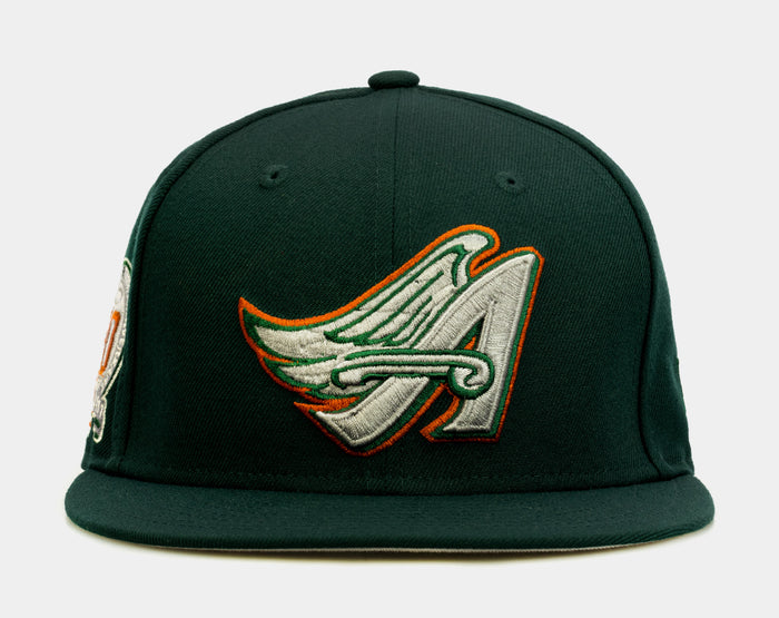 SP Exclusive St. Patty's Day Anaheim Angels 59Fifty Mens Fitted Hat (Dark Green)