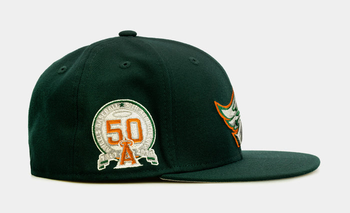 SP Exclusive St. Patty's Day Anaheim Angels 59Fifty Mens Fitted Hat (Dark Green)