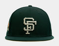 SP Exclusive St. Patty's Day San Francisco Giants 59Fifty Mens Fitted Hat (Dark Green)
