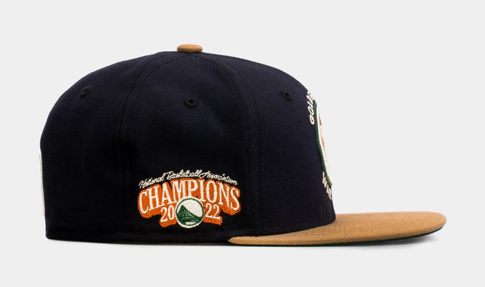 SP Exclusive Varsity Blues Golden Gate Warriors 59Fifty Mens Fitted Hat (Navy/Pine)