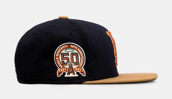 SP Exclusive Varsity Blues Los Angeles Angels 59Fifty Mens Fitted Hat (Navy/Pine)