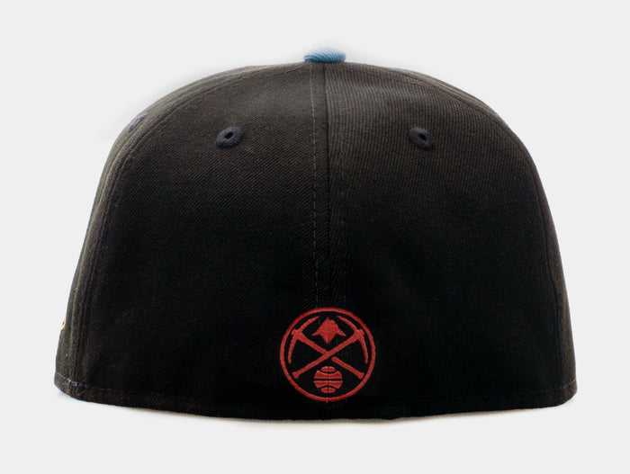 SP x New Era NBA Summer Edition Denver Nuggets 59Fifty Fitted Cap Mens Hat (Black/Blue)
