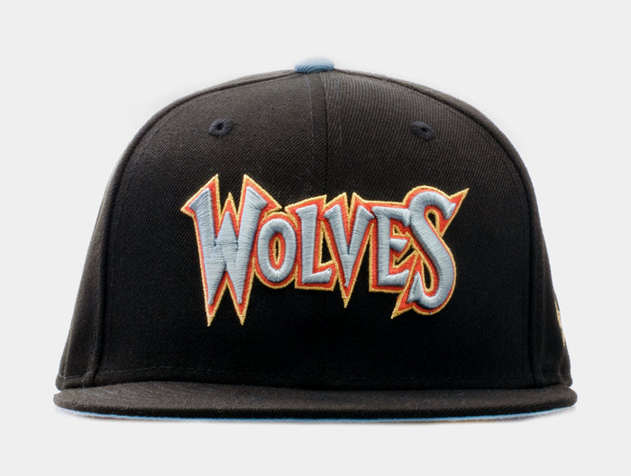 SP x New Era NBA Summer Edition Minnesota Timberwolves 59Fifty Fitted Cap Mens Hat (Black/Blue)
