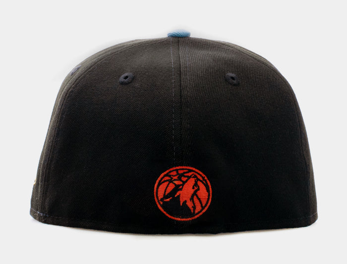 SP x New Era NBA Summer Edition Minnesota Timberwolves 59Fifty Fitted Cap Mens Hat (Black/Blue)