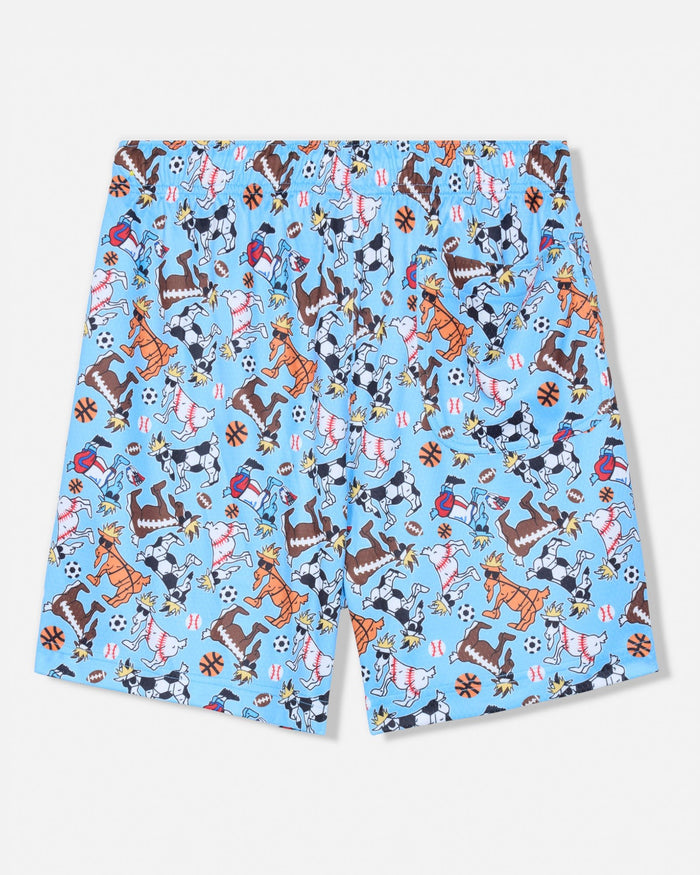 Back of Sports Mesh Shorts
