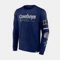 Strike The Goal Mens Long Sleeve Shirt (Navy)