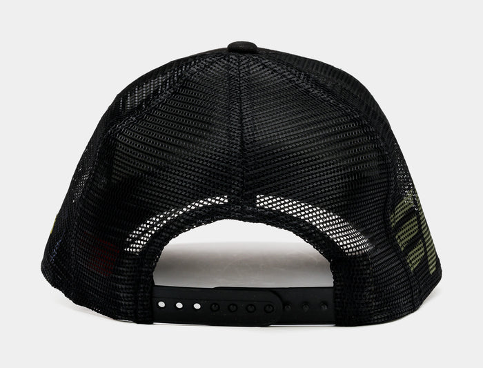 Texas Rangers Alpha Industries Snapback Mens Hat (Black/Gold)